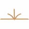 Ekena Millwork Redmond Smooth Timber Gable Bracket, Western Red Cedar, 96"W x 52"H x 1 1/2"D x 3 1/2"F, 13/12 Pitch GBW096X52X0204RED00SWR - alternate 2